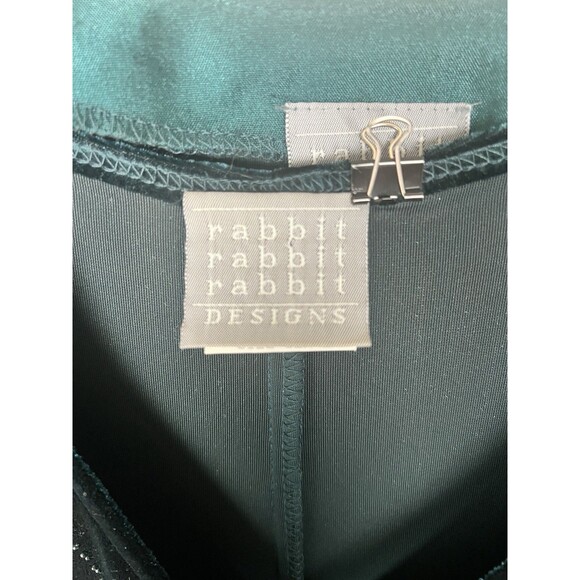 Vintage Forest Green Velvet Maxi Dress & Jacket Beaded Y2K Shoulder Pads USA 12 - Picture 10 of 16